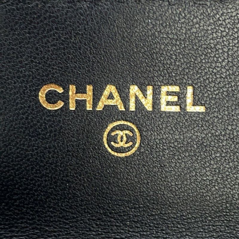 シャネル カードケース マトラッセ ココマーク クラシックカードケース ピンズ ラムスキン AP0214 CHANEL 名刺入れ 黒