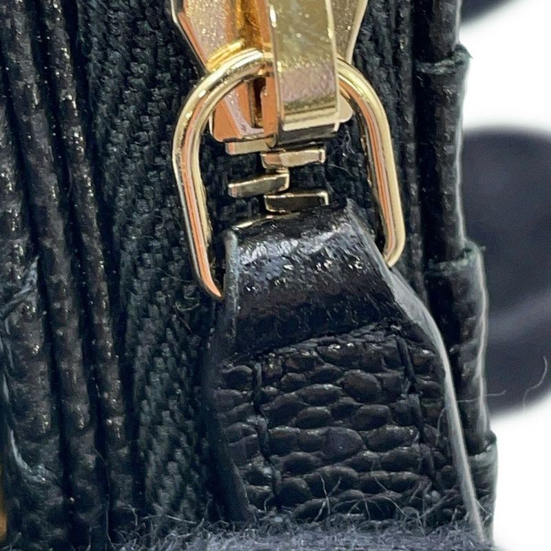 シャネル カードケース マトラッセ ココマーク クラシック ジップ フラグメントケース キャビアスキン AP2570 黒