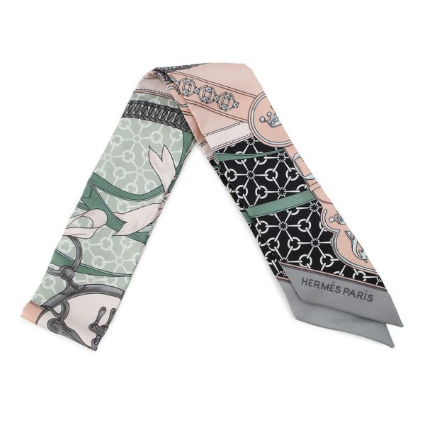 エルメス スカーフ ツイリー 朝の散歩 La Promenade du Matin HERMES シルクツイル 2017年春夏