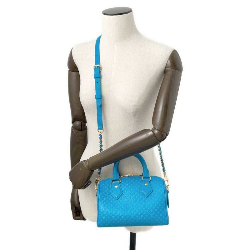 ルイヴィトン ハンドバッグ モノグラム/カーフレザー ナノグラム スピーディ バンドリエール 20 M22596 2way ショルダーバッグ