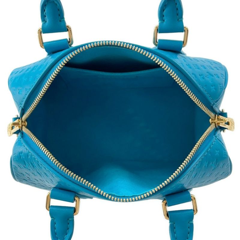 ルイヴィトン ハンドバッグ モノグラム/カーフレザー ナノグラム スピーディ バンドリエール 20 M22596 2way ショルダーバッグ