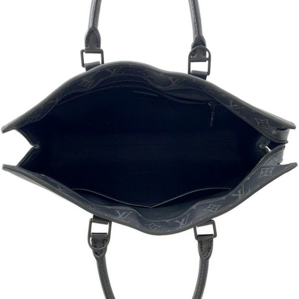 ルイヴィトン トートバッグ モノグラム・エクリプス サックプラ・ホリゾンタル ジップ M45265 2way メンズ ビジネスバッグ 黒 ブラック