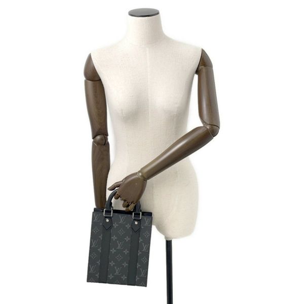 ルイヴィトン ハンドバッグ モノグラム・エクリプス サックプラ MINI M46453 ヴィトン バッグ 2way ショルダーバッグ ブラック 黒