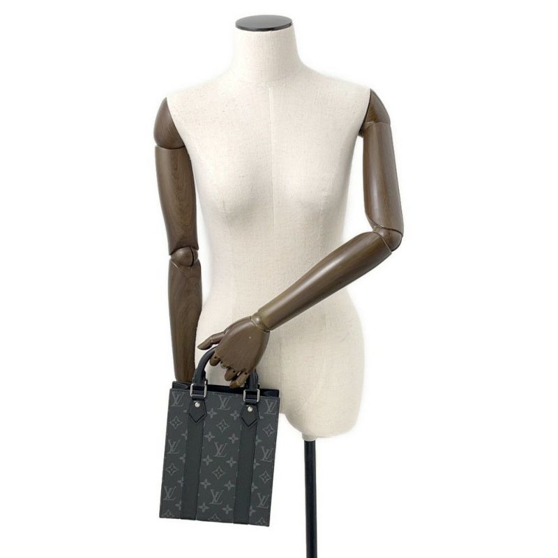 ルイヴィトン ハンドバッグ モノグラム・エクリプス サックプラ MINI M46453 ヴィトン バッグ 2way ショルダーバッグ ブラック 黒