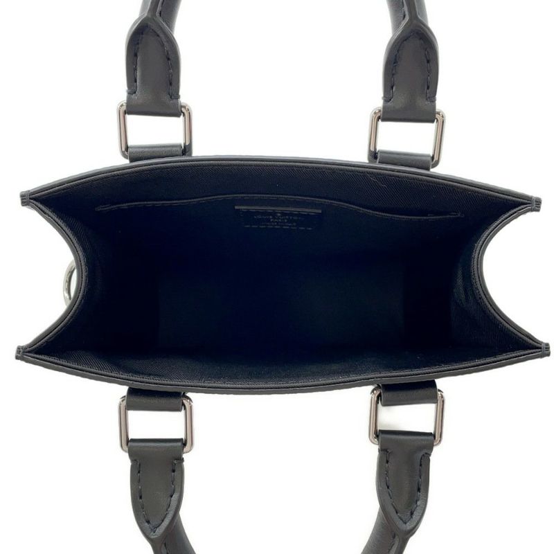 ルイヴィトン ハンドバッグ モノグラム・エクリプス サックプラ MINI M46453 ヴィトン バッグ 2way ショルダーバッグ ブラック 黒