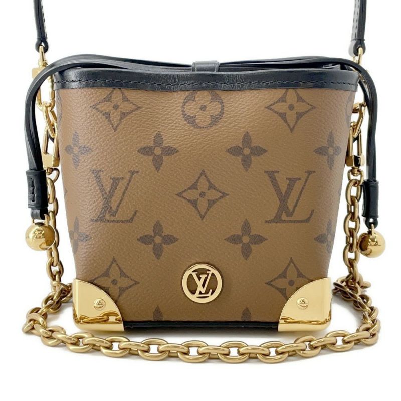 ルイヴィトン ショルダーバッグ モノグラム・リバース ノエ パース・LV チャーム M82885 LOUIS VUITTON ヴィトン バッグ 2way