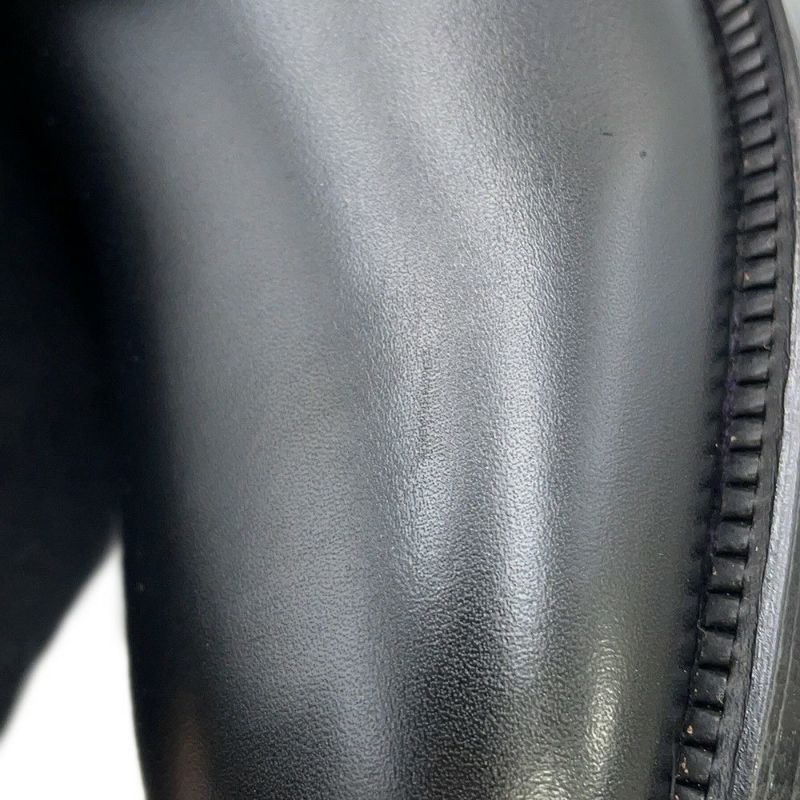 シャネル ショートブーツ ココマーク チェーン レザー レディースサイズ36 1/2C G39170 CHANEL 靴 黒