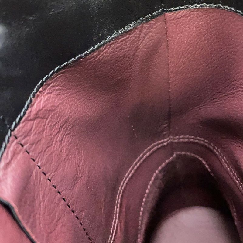 シャネル ショートブーツ ココマーク チェーン レザー レディースサイズ36 1/2C G39170 CHANEL 靴 黒