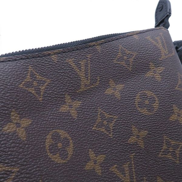 ルイヴィトン ショルダーバッグ モノグラム/LVラバー クルーザー・メッセンジャー M57966 LOUIS VUITTON メンズ 黒 ブラック