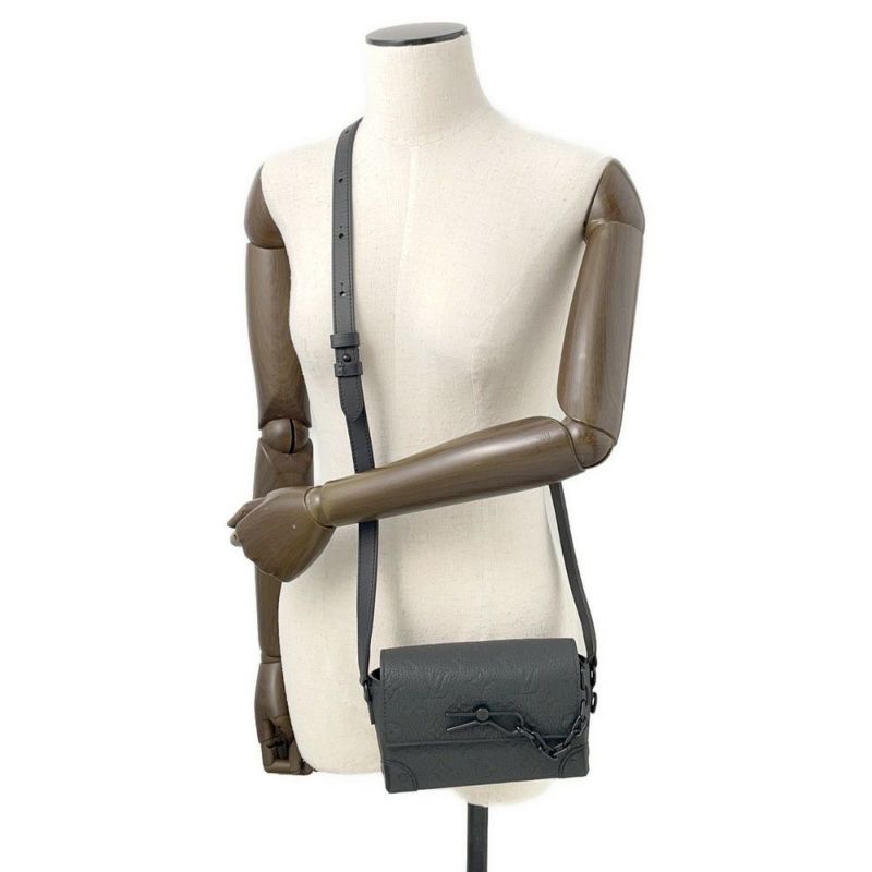 ルイヴィトン 長財布 モノグラム・トリヨン スティーマー・ウェアラブル ウォレット M81746 ヴィトン 財布 ショルダーバッグ 黒 ブラック