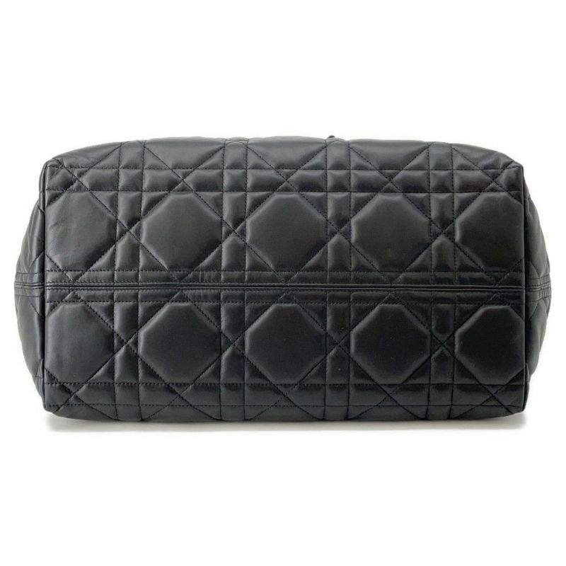 クリスチャン・ディオール トートバッグ マクロカナージュ トゥジュール Toujours ラージ M2820OSHJ_M900 2way 黒