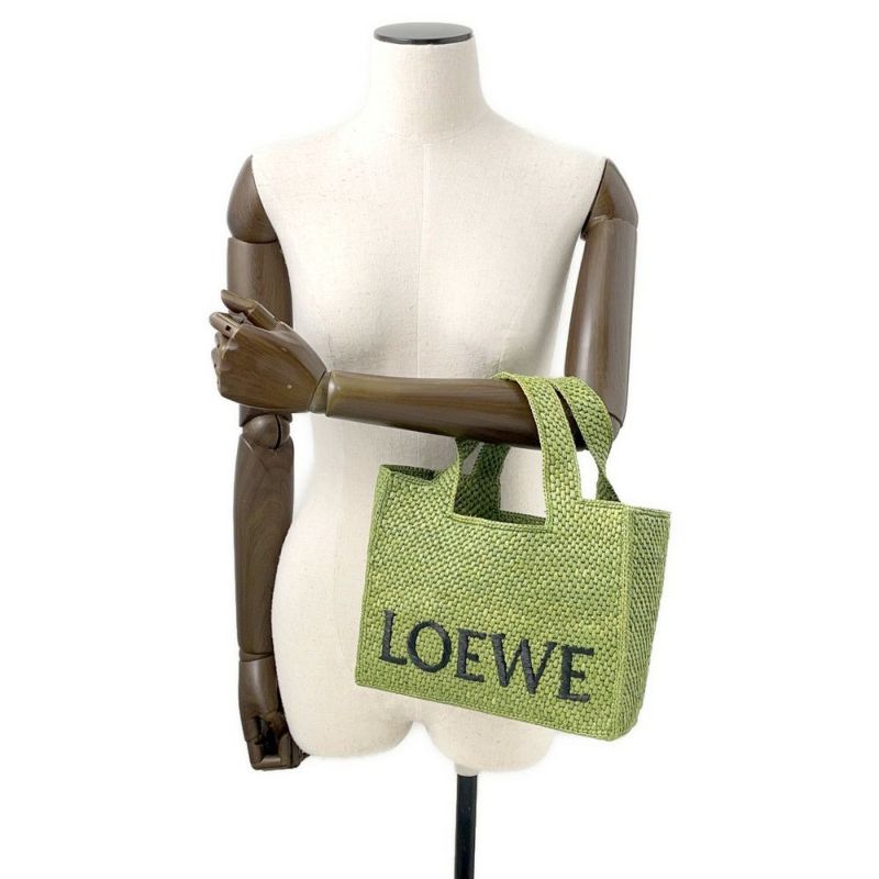 ロエベ ハンドバッグ フォント トート スモール ラフィア A685B59X01 LOEWE 2way かごバッグ