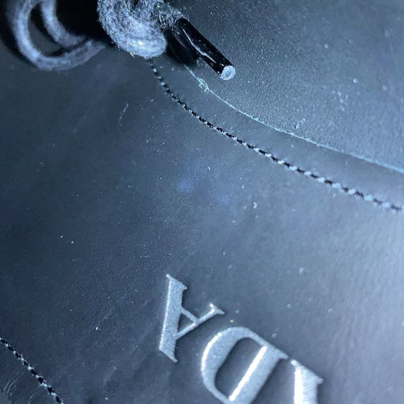 プラダ ドレスシューズ ブラッシュドレザー レディースサイズ37 1E877M PRADA 靴 黒