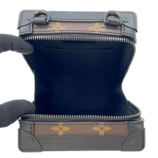 ルイヴィトン ショルダーバッグ モノグラム・タフタージュ ヴァーティカル・ソフトトランク M45044 黒 ブラック