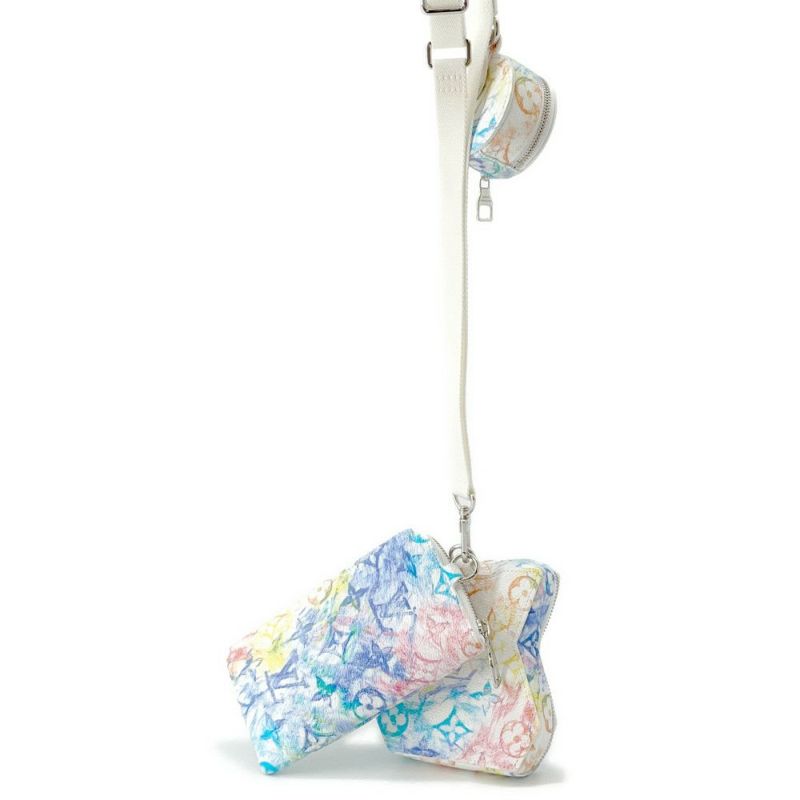 ルイヴィトン ショルダーバッグ モノグラム･パステル カラーズ ブロックLV M57277 LOUIS VUITTON 白 ホワイト