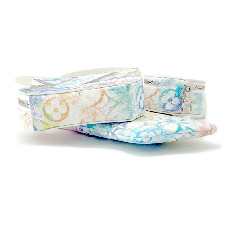 ルイヴィトン ショルダーバッグ モノグラム･パステル カラーズ ブロックLV M57277 LOUIS VUITTON 白 ホワイト