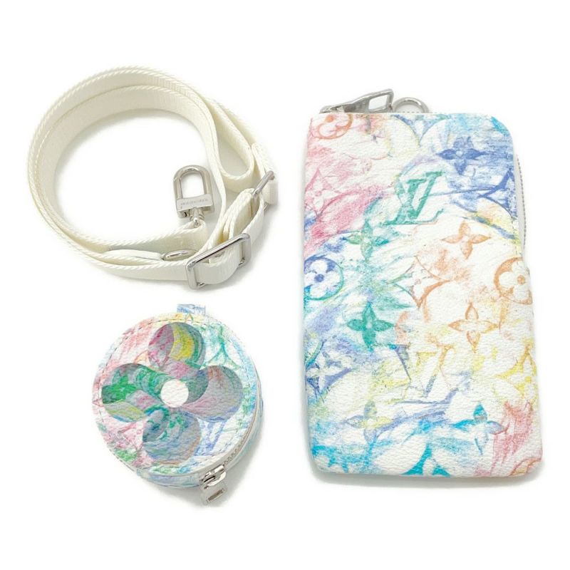 ルイヴィトン ショルダーバッグ モノグラム･パステル カラーズ ブロックLV M57277 LOUIS VUITTON 白 ホワイト