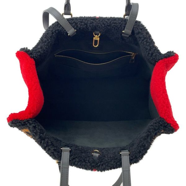 ルイヴィトン トートバッグ モノグラム・テディ オンザゴーGM M55421 LOUIS VUITTON 2way 黒 ブラック