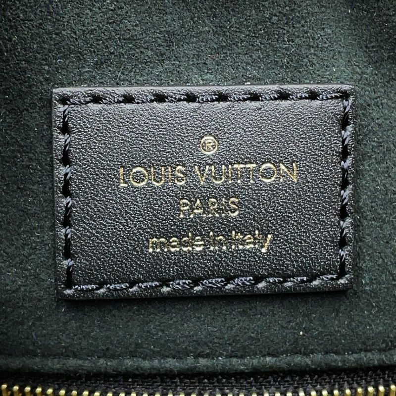 ルイヴィトン トートバッグ モノグラム・テディ オンザゴーGM M55421 LOUIS VUITTON 2way 黒 ブラック
