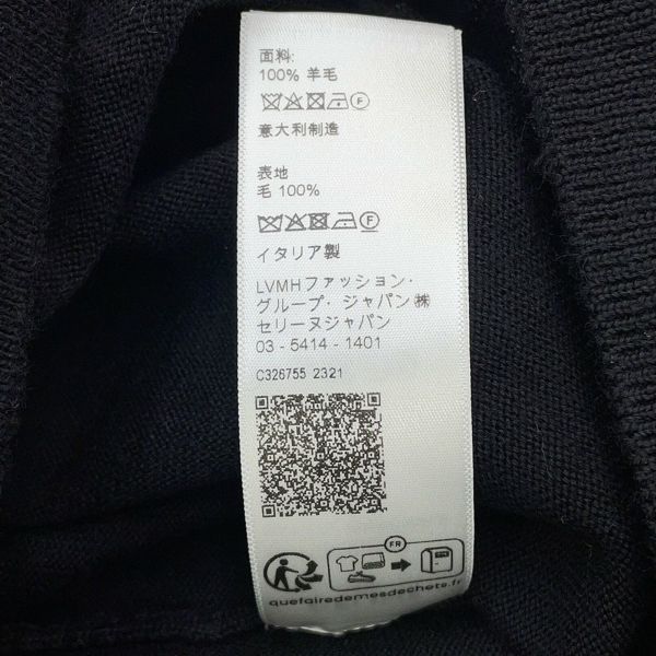 セリーヌ セーター トリオンフ クルーネックセーター メンズサイズL 2AH80322U CELINE トップス 黒