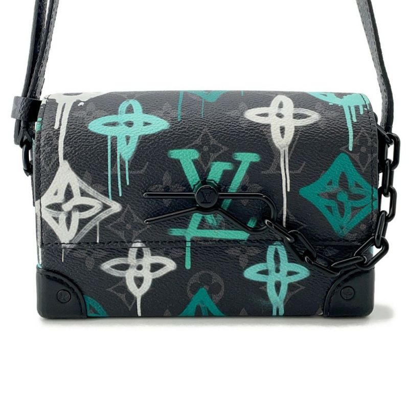 ルイヴィトン ショルダーバッグ モノグラム・エクリプス スティーマー ウェアラブルウォレット M81852 メンズ 黒