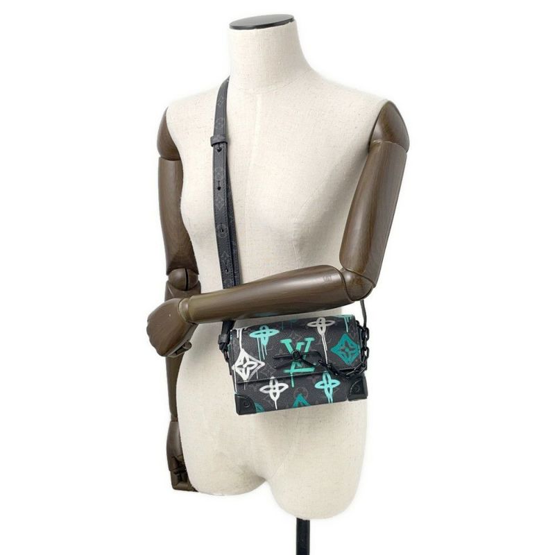 ルイヴィトン ショルダーバッグ モノグラム・エクリプス スティーマー ウェアラブルウォレット M81852 メンズ 黒