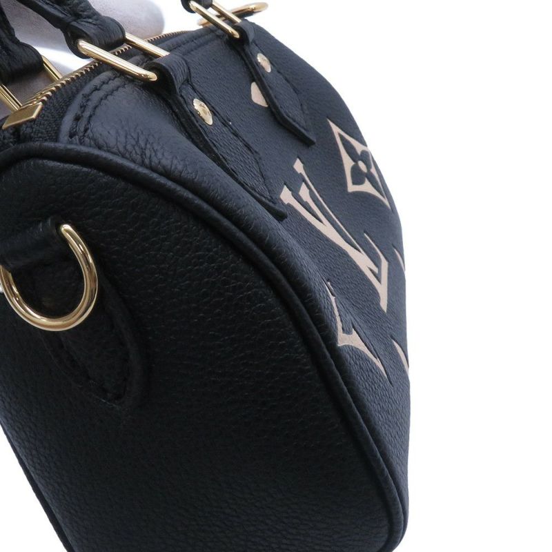 ルイヴィトン ハンドバッグ モノグラム・アンプラント ナノ・スピーディ M81456 ヴィトン バッグ 2way ショルダーバッグ 黒 ブラック