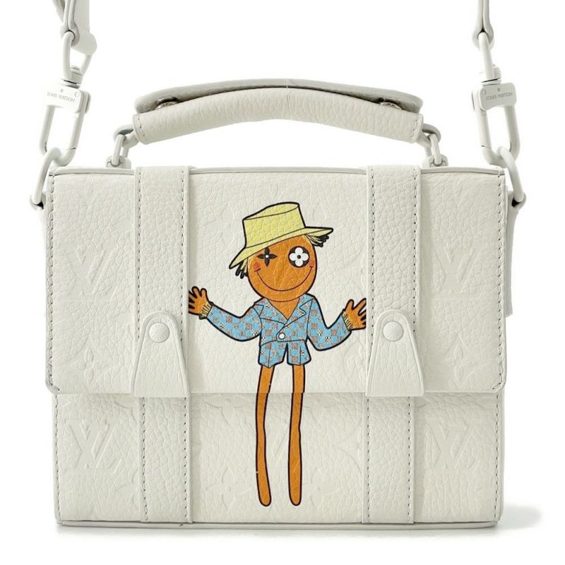 ルイヴィトン ハンドバッグ フラップ・ソフトトランク メッセンジャー トリヨンレザー M57407 2wayショルダー 白