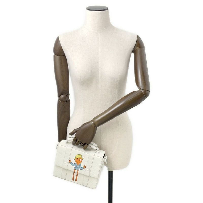 ルイヴィトン ハンドバッグ フラップ・ソフトトランク メッセンジャー トリヨンレザー M57407 2wayショルダー 白