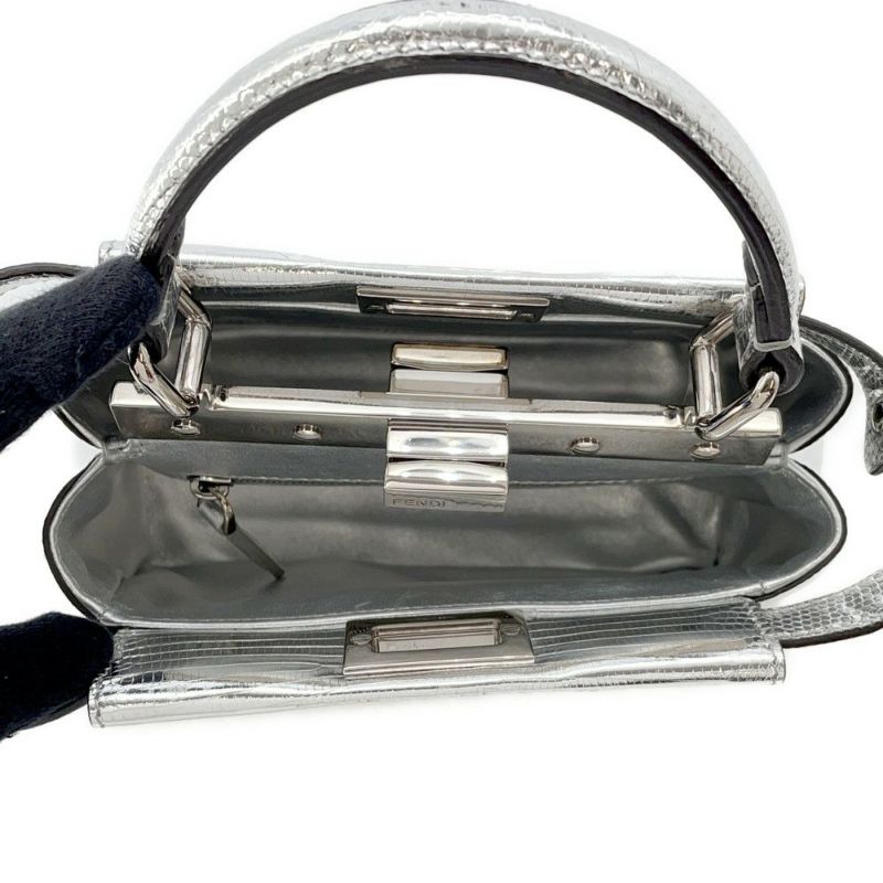フェンディ ハンドバッグ  ピーカブー アイコニック XS リザード 8BN309 FENDI 2way ショルダーバッグ