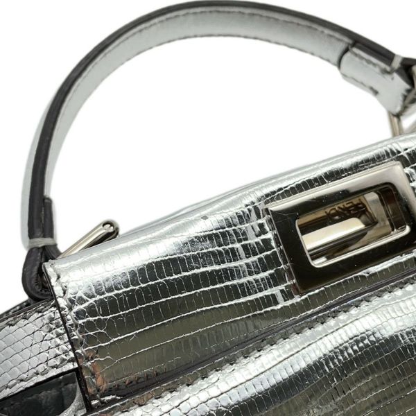 フェンディ ハンドバッグ  ピーカブー アイコニック XS リザード 8BN309 FENDI 2way ショルダーバッグ