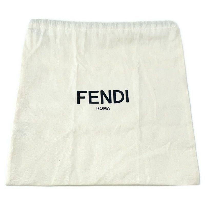 フェンディ ショルダーバッグ オリガミ Origami ミニ ズッカ柄 デニム 8BS083 FENDI 2way ハンドバッグ