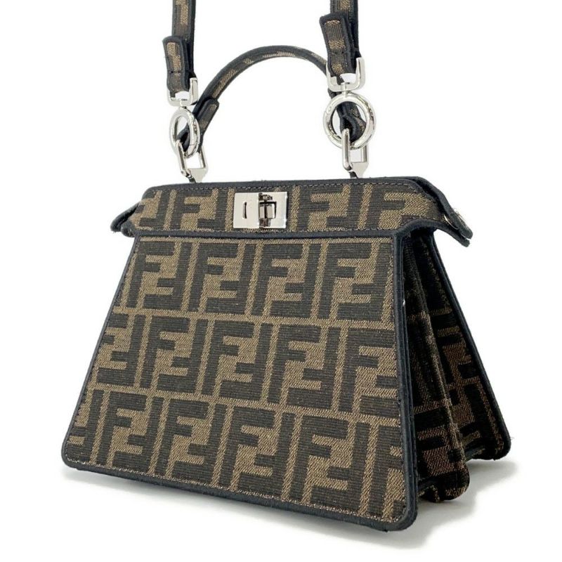 フェンディ ハンドバッグ ピーカブー アイシーユー プチ ポケモンコラボ フラグメント ミニリュウ ズッカ柄 8BN335 2way