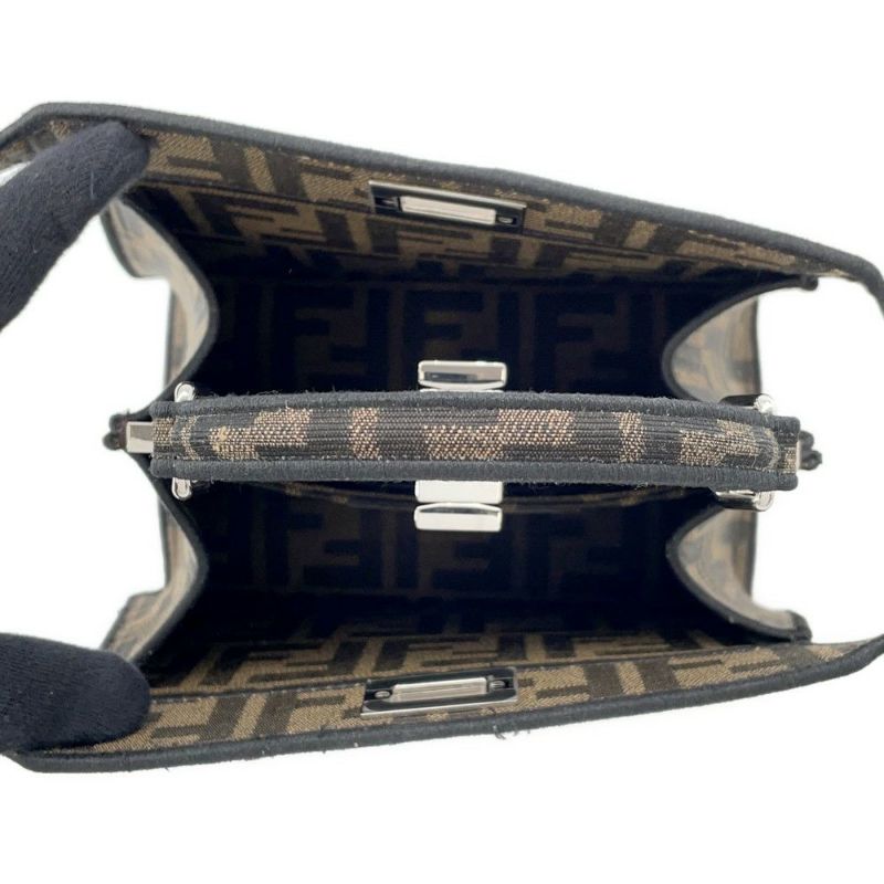 フェンディ ハンドバッグ ピーカブー アイシーユー プチ ポケモンコラボ フラグメント ミニリュウ ズッカ柄 8BN335 2way