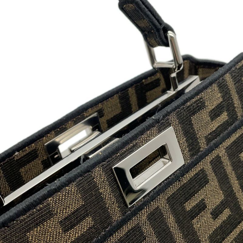 フェンディ ハンドバッグ ピーカブー アイシーユー プチ ポケモンコラボ フラグメント ミニリュウ ズッカ柄 8BN335 2way