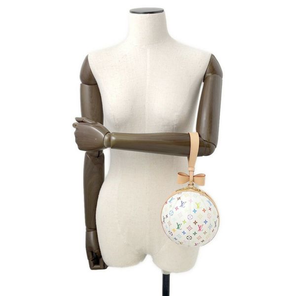 ルイヴィトン ハンドバッグ モノグラム・マルチカラ― LV × TM コロコロ・クラッチ  M13710 LOUIS VUITTON 白