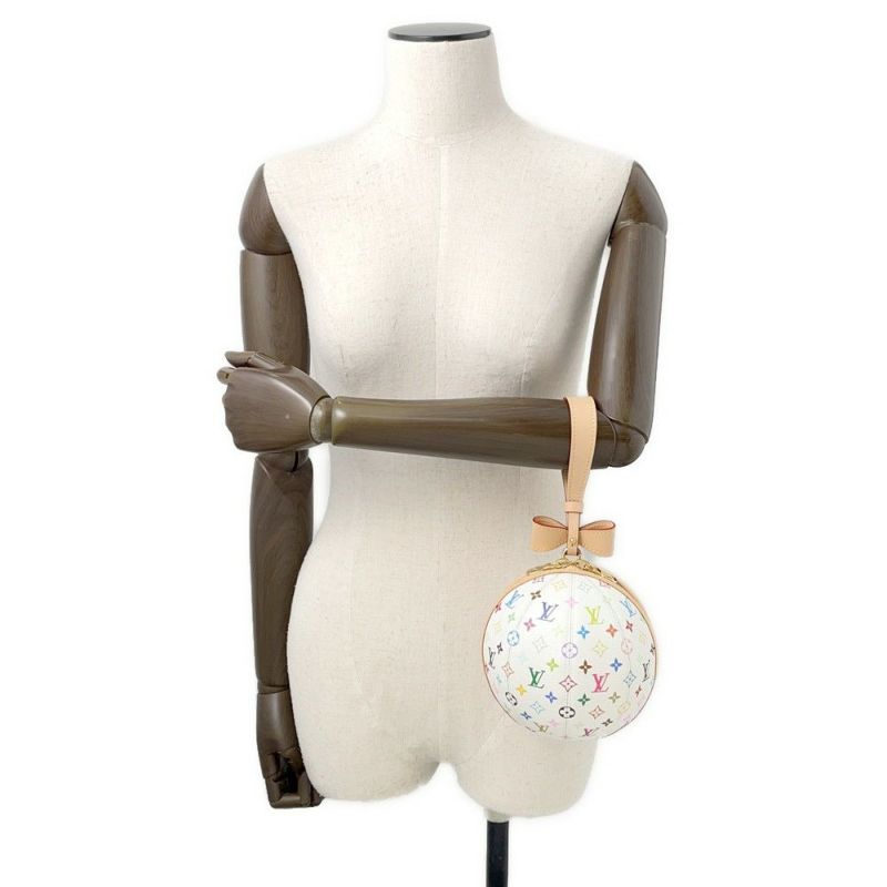 ルイヴィトン ハンドバッグ モノグラム・マルチカラ― LV × TM コロコロ・クラッチ  M13710 LOUIS VUITTON 白