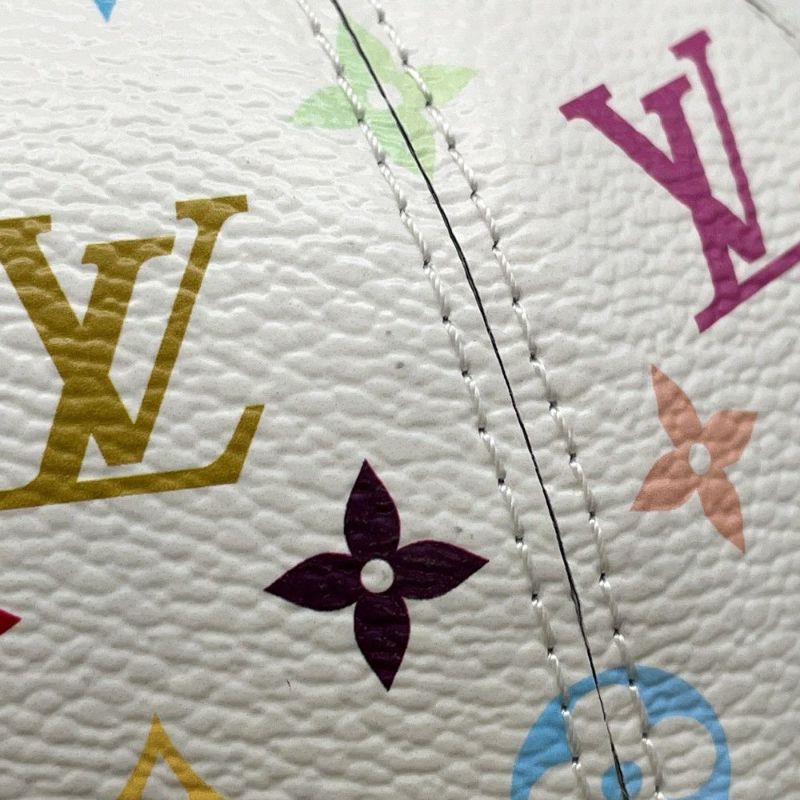 ルイヴィトン ハンドバッグ モノグラム・マルチカラ― LV × TM コロコロ・クラッチ  M13710 LOUIS VUITTON 白