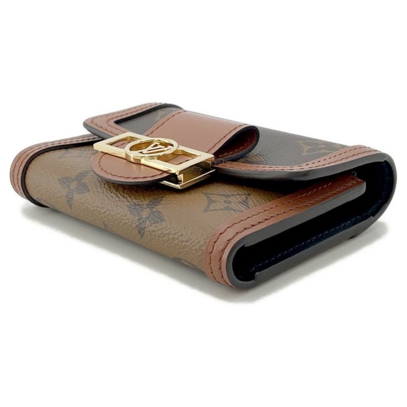 ルイヴィトン 三つ折り財布 モノグラムリバース ポルトフォイユ・ドーフィーヌ コンパクト M68725 LOUIS VUITTON ヴィトン 財布