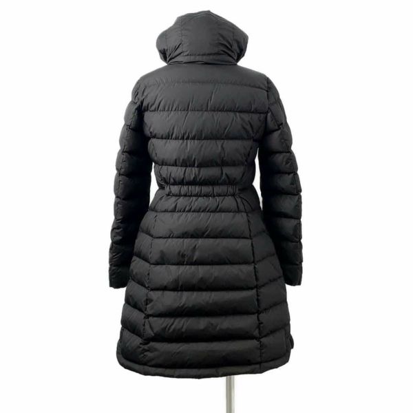 モンクレール ロングダウンジャケット FLAMMETTE フラメッテ レディースサイズ1 H20931C509 MONCLER Aライン フード 黒