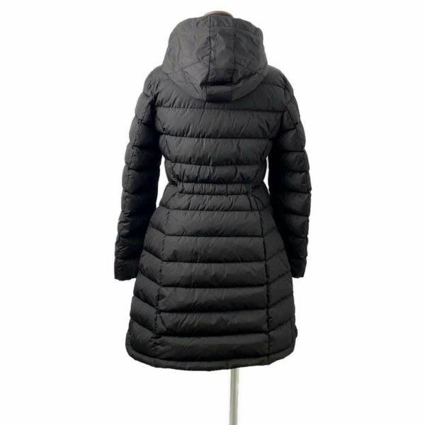 モンクレール ロングダウンジャケット FLAMMETTE フラメッテ レディースサイズ1 H20931C509 MONCLER Aライン フード 黒