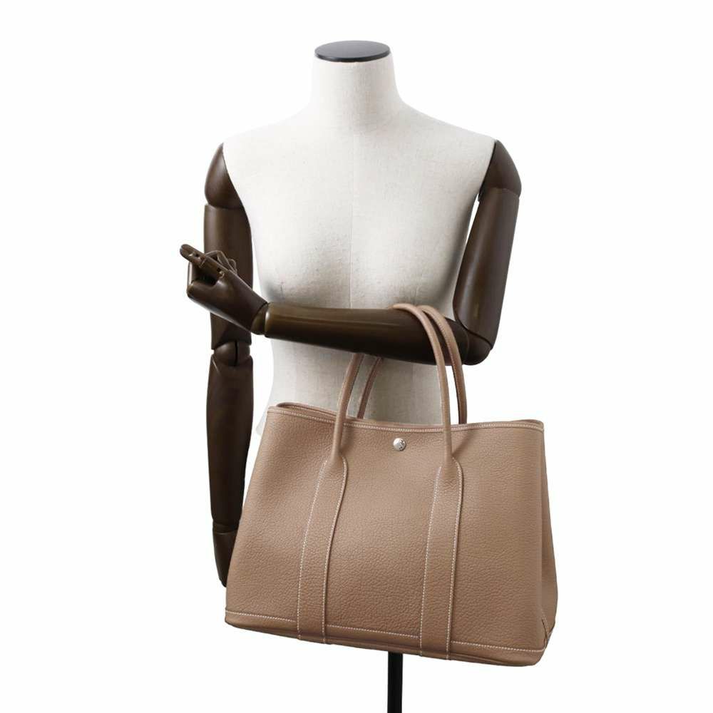 エルメス トートバッグ ガーデンパーティPM エトゥープ/シルバー金具 ネゴンダ W刻印