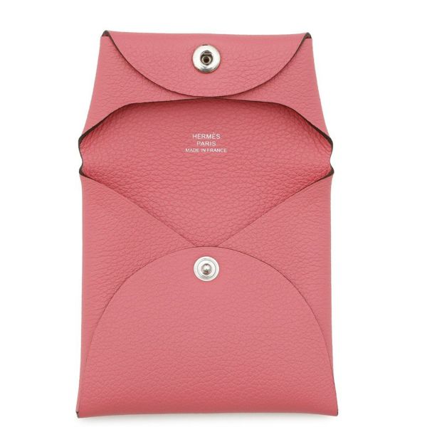 エルメス コインケース バスティア ローズアザレ エバーカラー W刻印 HERMES 小銭入れ