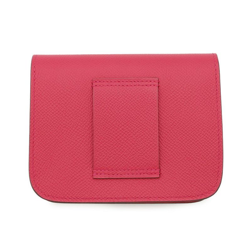 エルメス 財布 コンスタンス スリム ローズメキシコ/シルバー金具 エプソン W刻印 HERMES 財布