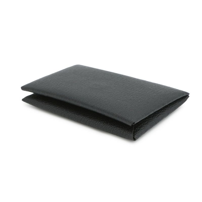 エルメス カードケース カルヴィ ブラック シェブルミゾル K刻印 HERMES 名刺入れ 黒