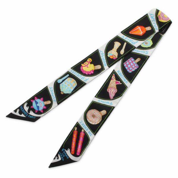 エルメス スカーフ ツイリー ファニー・アイスクリーム Funny Ice