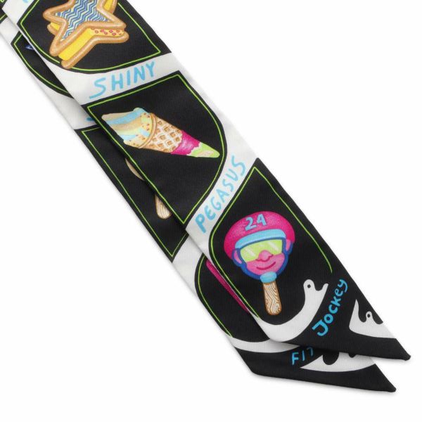 ❤未使用品❤ツイリー ファニーアイスクリーム ピンク エルメス 箱付き エルメス ツイリー Funny Ice Cream ファニー アイスクリーム スカーフ