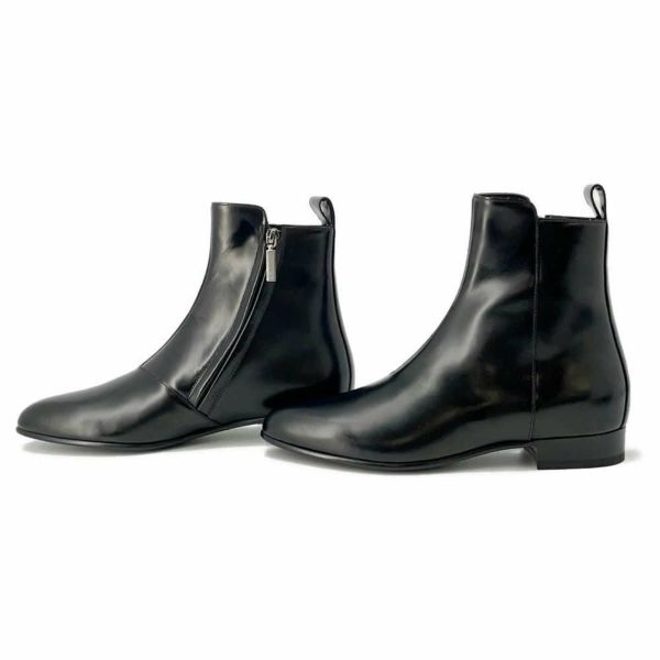 サンローランパリ ブーツ サイドジップブーツ 480085 メンズサイズ40 1/2 SAINT LAURENT PARIS ショートブーツ 黒