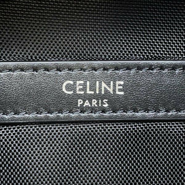 セリーヌ リュックサック ロゴ キャンバス 198462 CELINE バッグ バックパック 黒