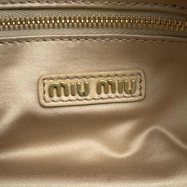 ミュウミュウ ハンドバッグ アルカディ マテラッセレザー レザー 5BB148 Miu Miu バッグ 2wayショルダーバッグ